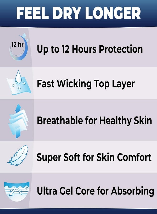  ليفدري حفاضات ليف دراي إندورا دراي ماكس للكبار مزودة بأشرطة لاصقة، تدوم حتى 12 ساعة، سراويل داخلية فائقة الامتصاص لسلس البول، سراويل داخلية مانعة للتسرب، مقاس كبير، عبوة من 16 قطعة - Image 4